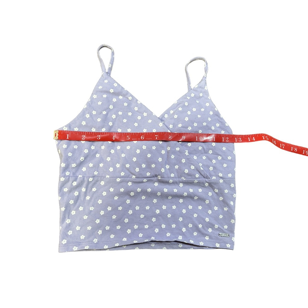 Hollister Purple Floral Crop Top M - Picture 6 of 7